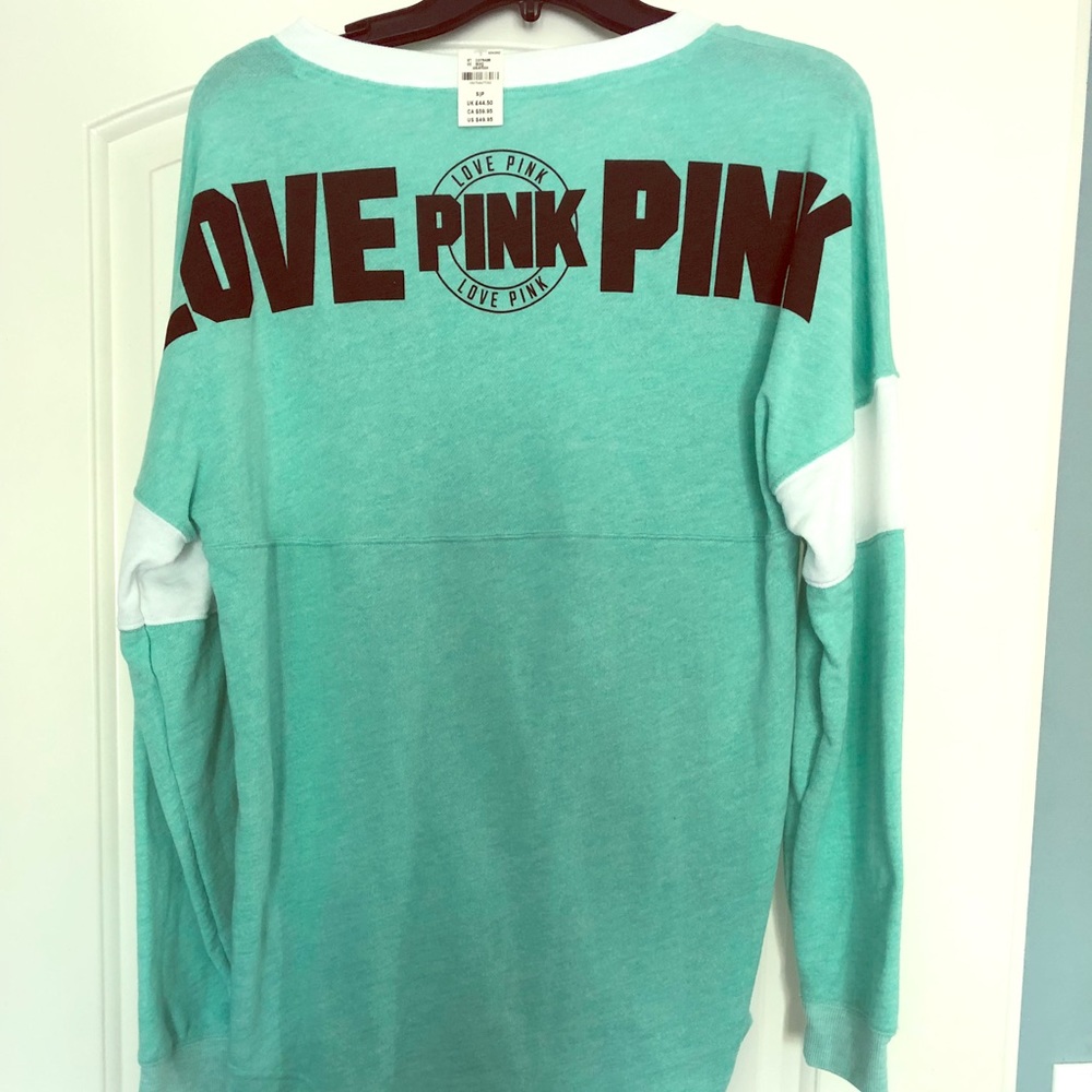 NWT “Pink” Turquoise lounge light weight sweater